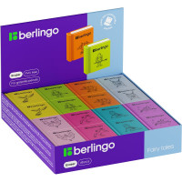 Ластик Berlingo Fairy Tales, 48 шт в упаковке, термопластичная резина, цвета ассорти, 28х25х7 мм BLc_00410