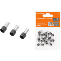 Наконечник-гильза TDM ELECTRIC Е6012 6мм2 с изолированным фланцем 20шт SQ0568-0043