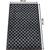 Входной ворсовый влаго-грязезащитный коврик ComeForte жаккард 4060 см HP-202