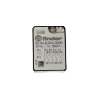 Промежуточное реле Finder 4 перекидных контакта 7А, 24В AC, 553480240000