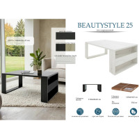 Журнальный стол Мебелик BeautyStyle 25 венге/сонома без стекла 2004