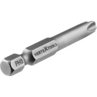 Набор бит PH3х50 10 шт. Vertextools БТ-PH3-50