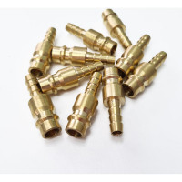 Штуцер быстроразъёмный латунный БРС с выходом под шланг 6 мм, 10 шт Профитт 9277758