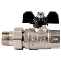 Шаровой кран PROFACTOR с полусгоном PF STRONG ручка бабочка в/н 3/4 дюйма PF UBV 279
