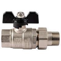 Шаровой кран PROFACTOR с полусгоном PF STRONG ручка бабочка в/н 3/4 дюйма PF UBV 279