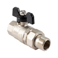 Шаровой кран PROFACTOR с полусгоном PF STRONG ручка бабочка в/н 3/4 дюйма PF UBV 279