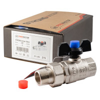 Шаровой кран PROFACTOR с полусгоном PF STRONG ручка бабочка в/н 3/4 дюйма PF UBV 279