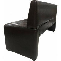 Диван Мягкий офис Ритм двухместный шоколадный РТ202ШК