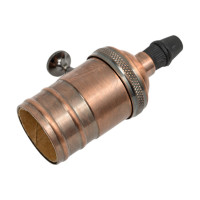 Подвесной патрон TDM ELECTRIC Е27 с выключателем, металлический "Лофт", медь SQ0335-0069