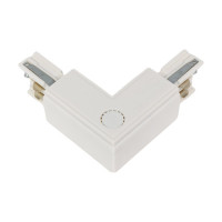 L-образный соединитель для шинопроводов Uniel трехфазный WHITE 1 POLYBAG UBX-A21 9762