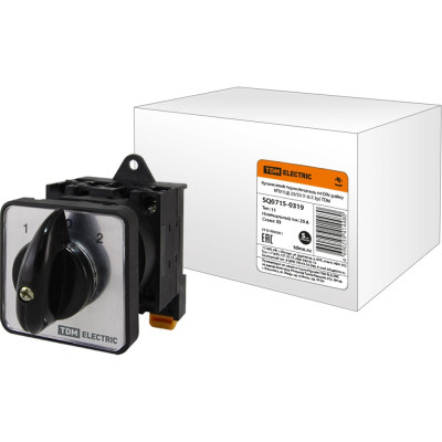 Кулачковый переключатель TDM ELECTRIC КПУ11Д-25/53 (1-0-2 3р) SQ0715-0319