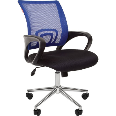 Компьютерное кресло CHAIRMAN 696 хром черно-синий 00-07077472