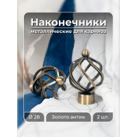 Наконечник Peora Булава золото антик 28 мм 2 шт AB 57055