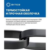 Кабель 5bites EXPRESS, SATA v3.0, 6 Гбит/сек, 0.45м, черный SATA3-7PL45S-BK