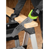 Ножовка по дереву СИБРТЕХ "Зубец",400 мм,шаг зуба 10 мм,зуб 2D,калёный зуб,2-х комп. рукоятка// 23820