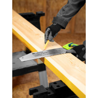 Ножовка по дереву СИБРТЕХ "Зубец",400 мм,шаг зуба 10 мм,зуб 2D,калёный зуб,2-х комп. рукоятка// 23820