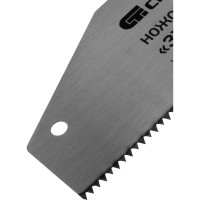 Ножовка по дереву СИБРТЕХ "Зубец",400 мм,шаг зуба 10 мм,зуб 2D,калёный зуб,2-х комп. рукоятка// 23820