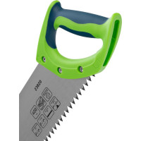 Ножовка по дереву СИБРТЕХ "Зубец",400 мм,шаг зуба 10 мм,зуб 2D,калёный зуб,2-х комп. рукоятка// 23820