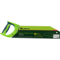 Ножовка по дереву СИБРТЕХ "Зубец",400 мм,шаг зуба 10 мм,зуб 2D,калёный зуб,2-х комп. рукоятка// 23820