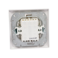 2-клавишный проходной выключатель Bylectrica скрытой установки серия СТИЛЬ, белый, С6+6 10-847