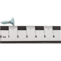 Универсальный саморез КВАДРА 5x16 белый, потайная голова, цинк, кор. 500 шт. 503016003500