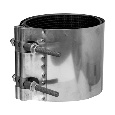 Ремонтный хомут ВЗПА свертная муфта из нержавеющей стали, Ду 200, ОД 219-230, L=200 РА-00254