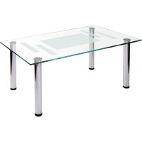 Журнальный стол Мебелик Робер 10М хром 000 836