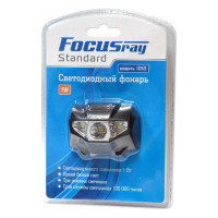 Налобный фонарь Focusray 1053 1W+2 белых светодиода 1/60/240 628779
