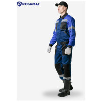 Костюм РОБАМАГ Умелец 1, синий/василек/черный, размер 52-54, рост 170-176 4609982373483