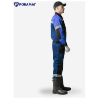 Костюм РОБАМАГ Умелец 1, синий/василек/черный, размер 52-54, рост 170-176 4609982373483