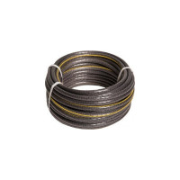 Поливочный шланг Yard Кобра, ПВХ, армированный, мягкий, 3-х слойный, серый, 2,5 мм, D 3/4, 25 м 66-3-625