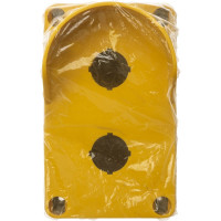 Корпус TDM ELECTRIC КП102 c козырьком для кнопок 2 места IP66 ABS желтый SQ0705-0012