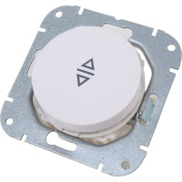 Механизм выключателя Bylectrica 1-клавишный, перекрестный, скрытая установка, серия ПРОВАНС, белый С6/2 10-3362