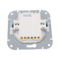 Механизм выключателя Bylectrica 1-клавишный, перекрестный, скрытая установка, серия ПРОВАНС, белый С6/2 10-3362