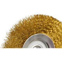 Кордщетка радиальная Flex 207-108 (125 мм; M14; гофрированная латунированная проволока) для УШМ HAMMER 32440