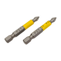 Биты кованые Профи односторонние (2 шт; PH1; 50 мм; сталь S2) FIT 57504