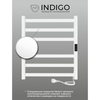 Полотенцесушитель INDIGO Oktava Slim 3 electro 60/50 таймер, скрытый монтаж, универсальное подключение R/L LСLOKS3E60-50WMRt