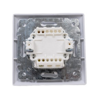 Выключатель Intro Solo 4-101-01 10А-250В, IP20, скрытая установка, белый, Б0053540