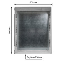 Антивандальный щит TDM ELECTRIC ЩПМП-3-0, GRP, IP66, IK10, -50 С до +70 С, навесной, 600x500x230 SQ0924-0207