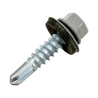 Кровельный саморез КРЕП-КОМП 5,5x25, RAL7004, серый, 250 шт. ск55257004кф