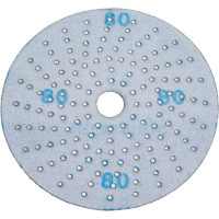 Шлифовальный круг CERAMIC L712T 125 мм на липучке с мультипылеотводом, P80, 5 шт Sunmight 76406R