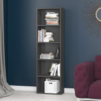 Книжный стеллаж ФЕЛИКС антрацит ПК-ОБИ-СЖ169Х50-В1-297