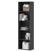 Книжный стеллаж ФЕЛИКС антрацит ПК-ОБИ-СЖ169Х50-В1-297