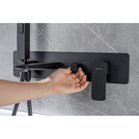 Смеситель для ванны с душем ALLEN BRAU Infinity 5.21007-31 с внутренней частью 00265448