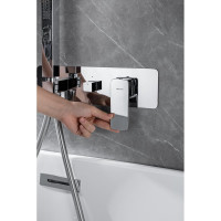Смеситель для ванны с душем ALLEN BRAU Infinity 5.21007-00 с внутренней частью 00265447