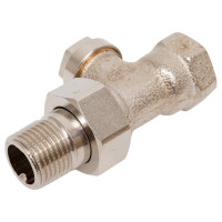 Вентиль для радиатора Honeywell Home 1/2 прямой, нижний, никелированная бронза, конус, Kvs 1.45 V2400D0015