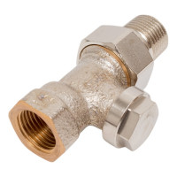Вентиль для радиатора Honeywell Home 1/2 прямой, нижний, никелированная бронза, конус, Kvs 1.45 V2400D0015