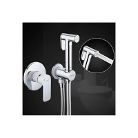 Смеситель для биде Gappo 40к G7248 с гигиенической лейкой, белый хром 540491
