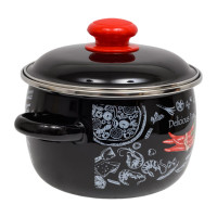 Сферическая эмалированная кастрюля appetite Chilli 2 л 1МС161Р