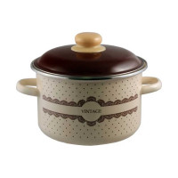 Цилиндрическая эмалированная кастрюля appetite Vintage 3 л 6RD181M Vintage